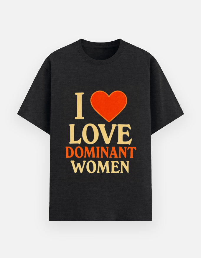 Blackmelange Tshirt- I love dominant women